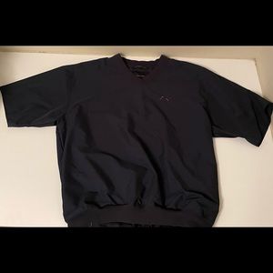 Greg Norman short sleeved top, navy blue, size small